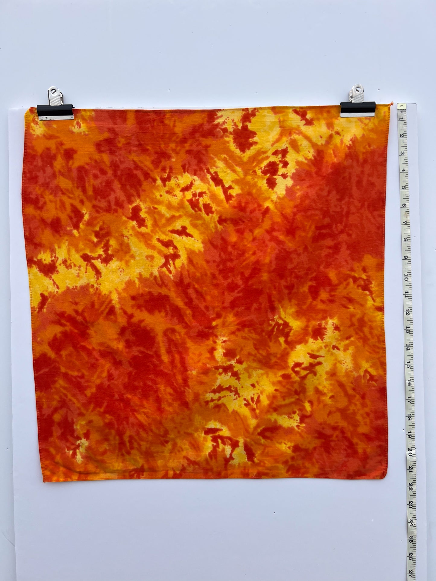 Bright Orange Tie Dye Bandana