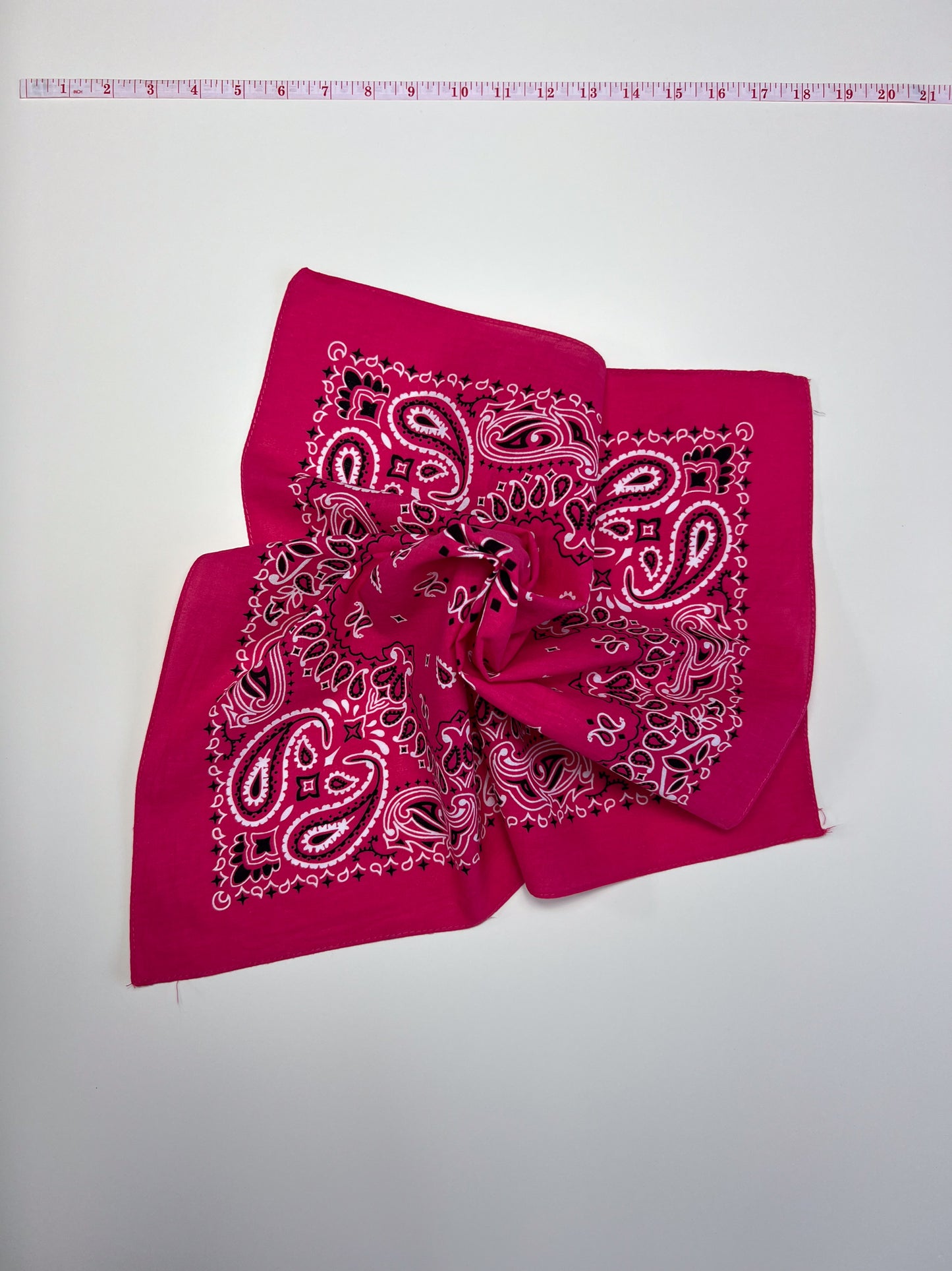 Mandala Style Bright Pink Paisley Bandana