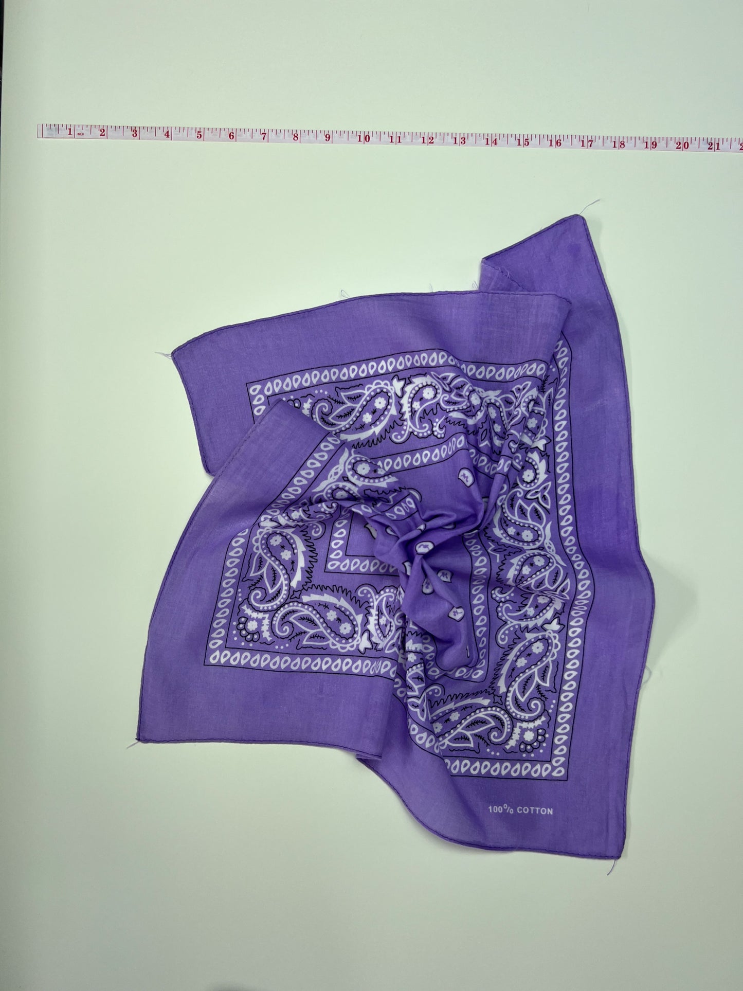 Lilac Paisley Print Bandana