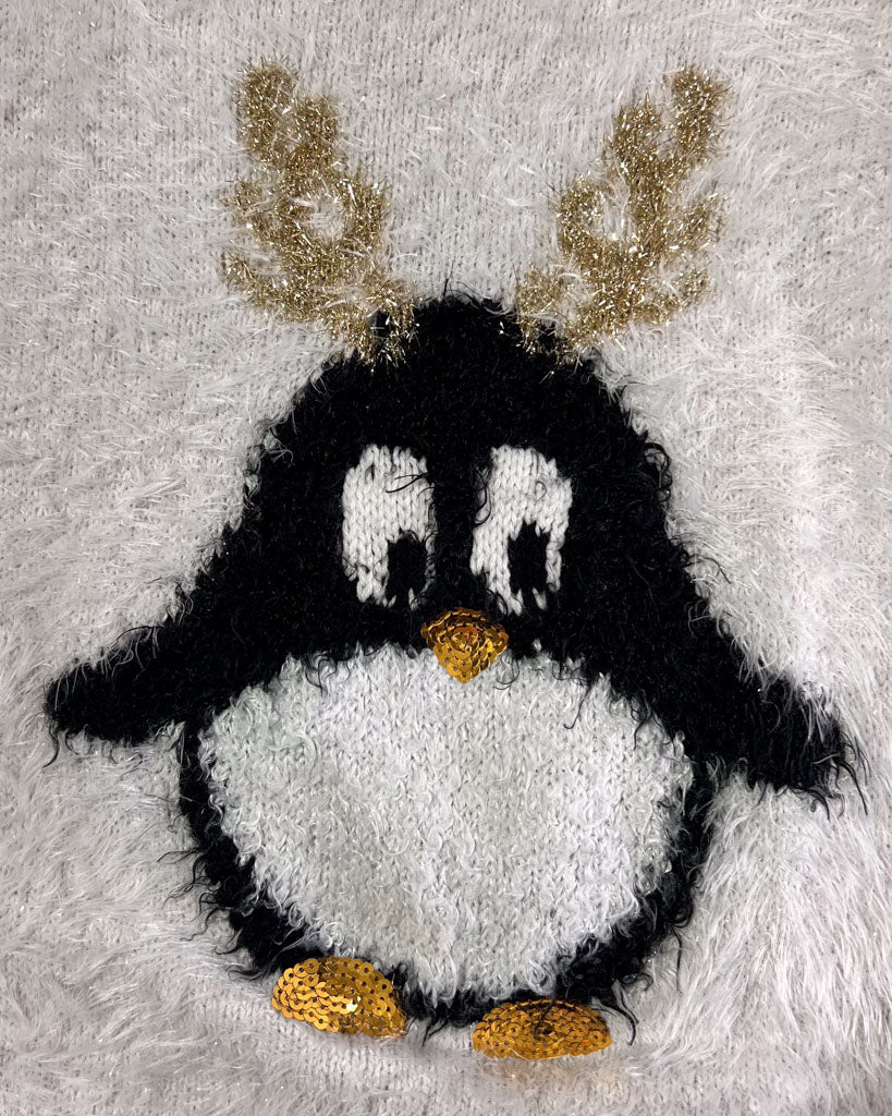 Penguin Christmas Jumper - UK 8