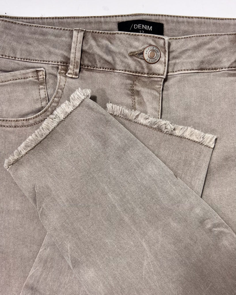 Stone Raw Hem Denim Skinny Jeans - UK 12