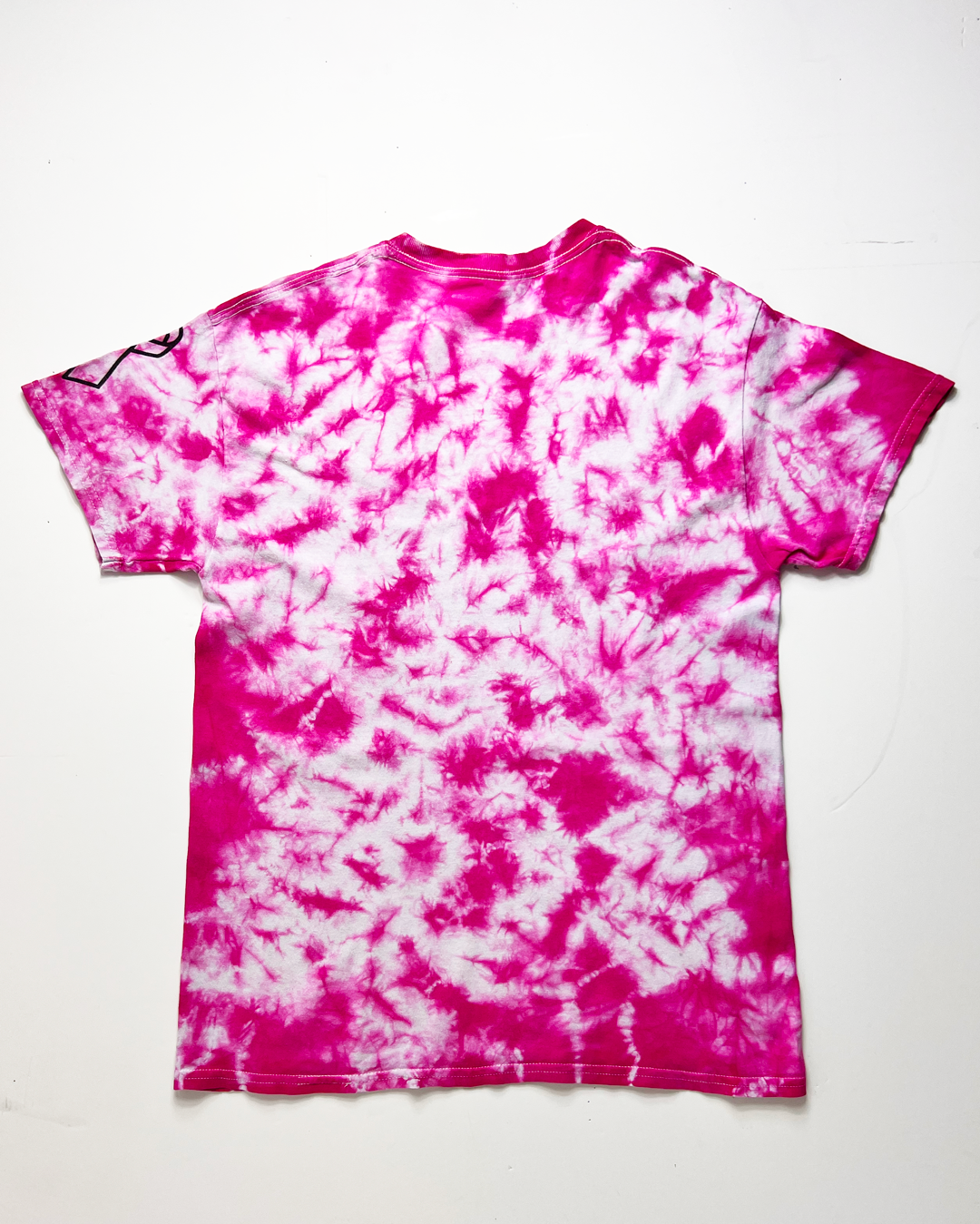 Pink Kings College, PA Tie-Dye T-Shirt - Medium