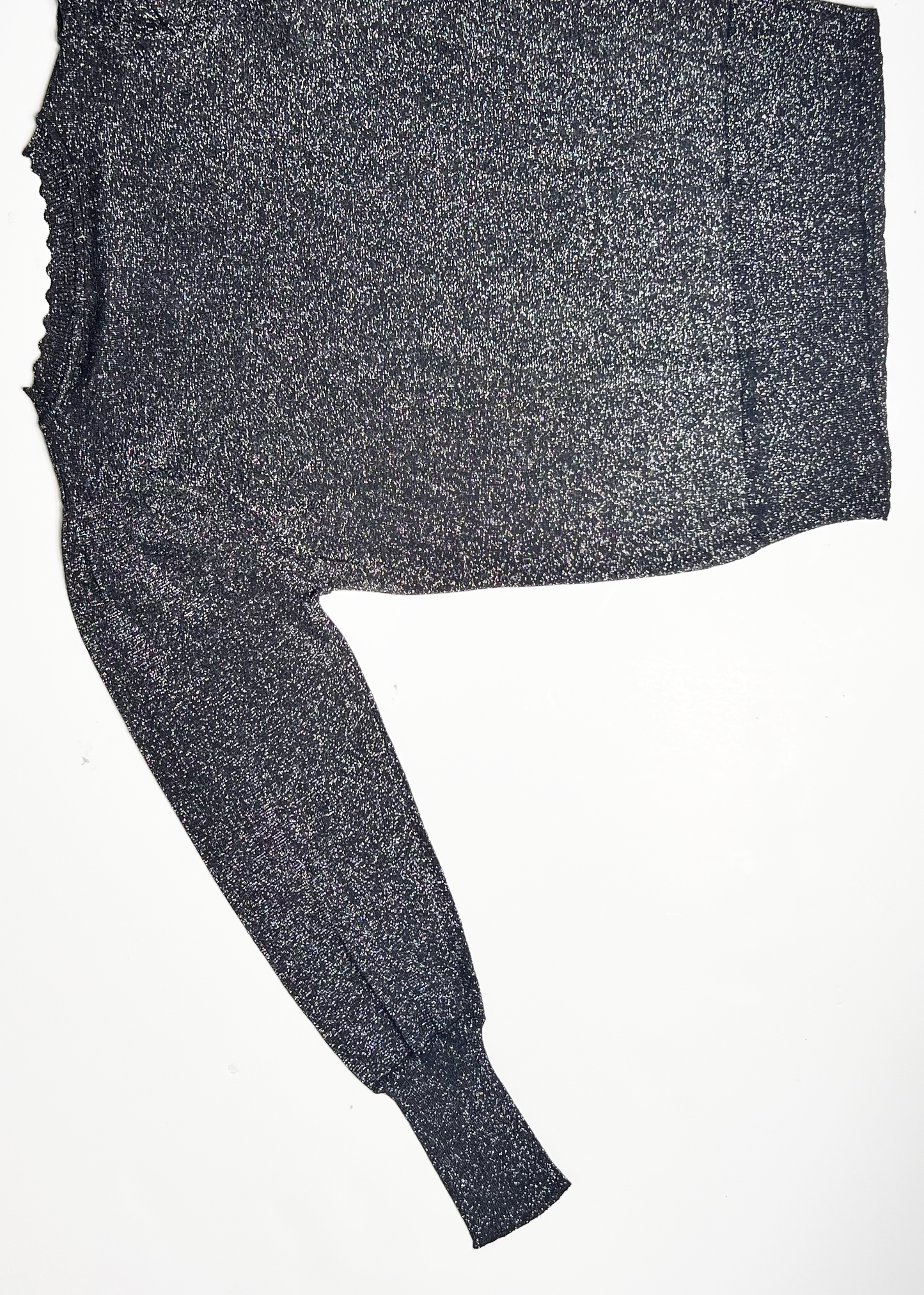 Oversized High Neck Shimmer Jumper - UK 16