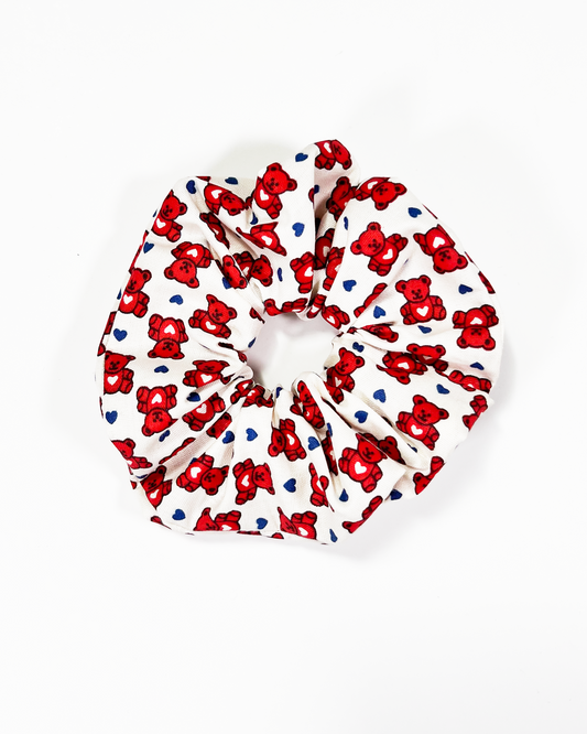 Teddy Bear Hair Scrunchie