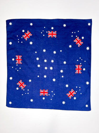 UK & Australia Flag Inspired Blue Bandana