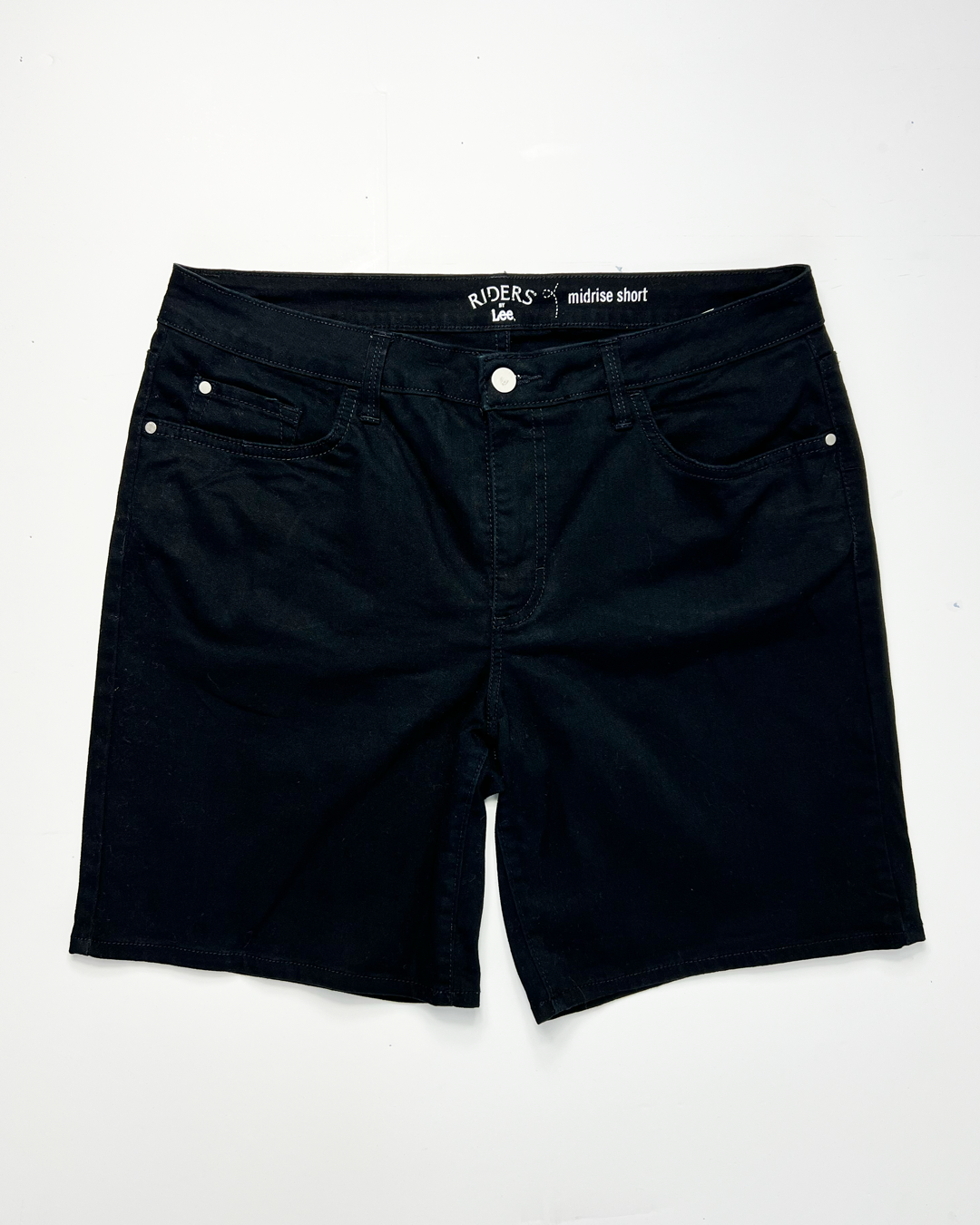 Lee Riders Midrise Denim Midi Shorts - UK12