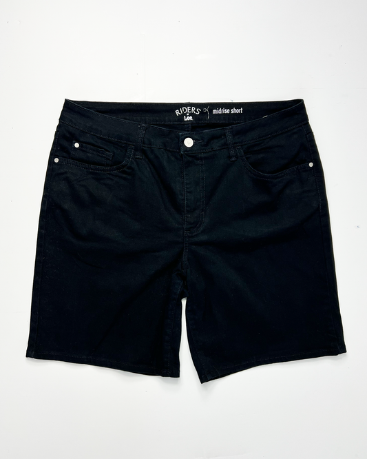 Lee Riders Midrise Denim Midi Shorts - UK12