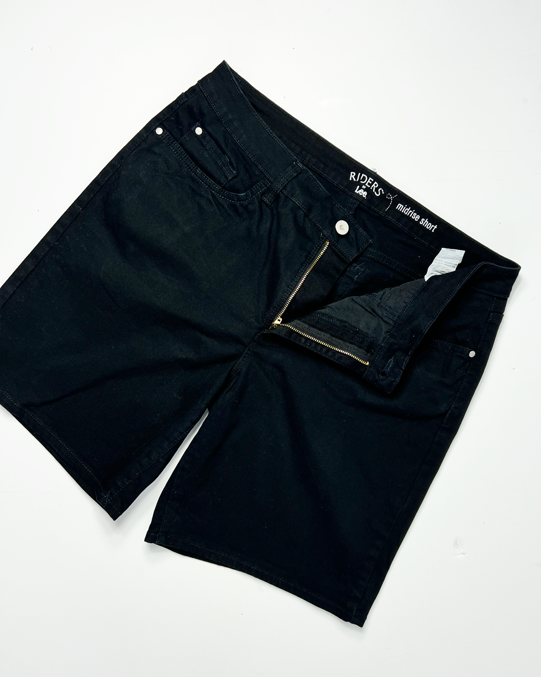 Lee Riders Midrise Denim Midi Shorts - UK12