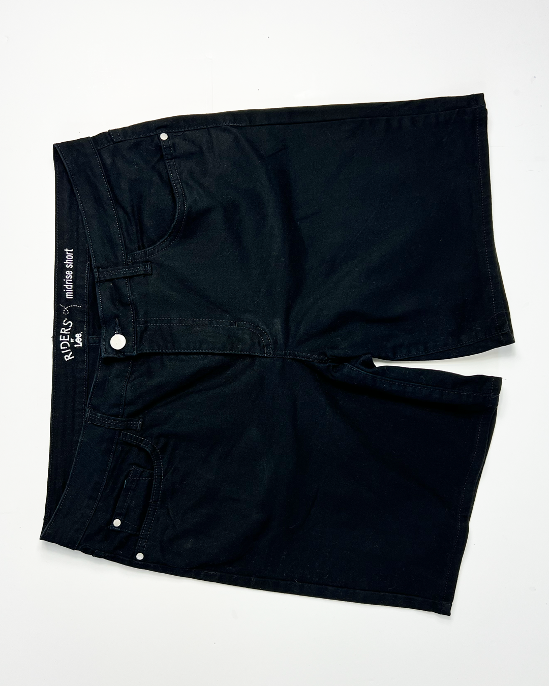 Lee Riders Midrise Denim Midi Shorts - UK12