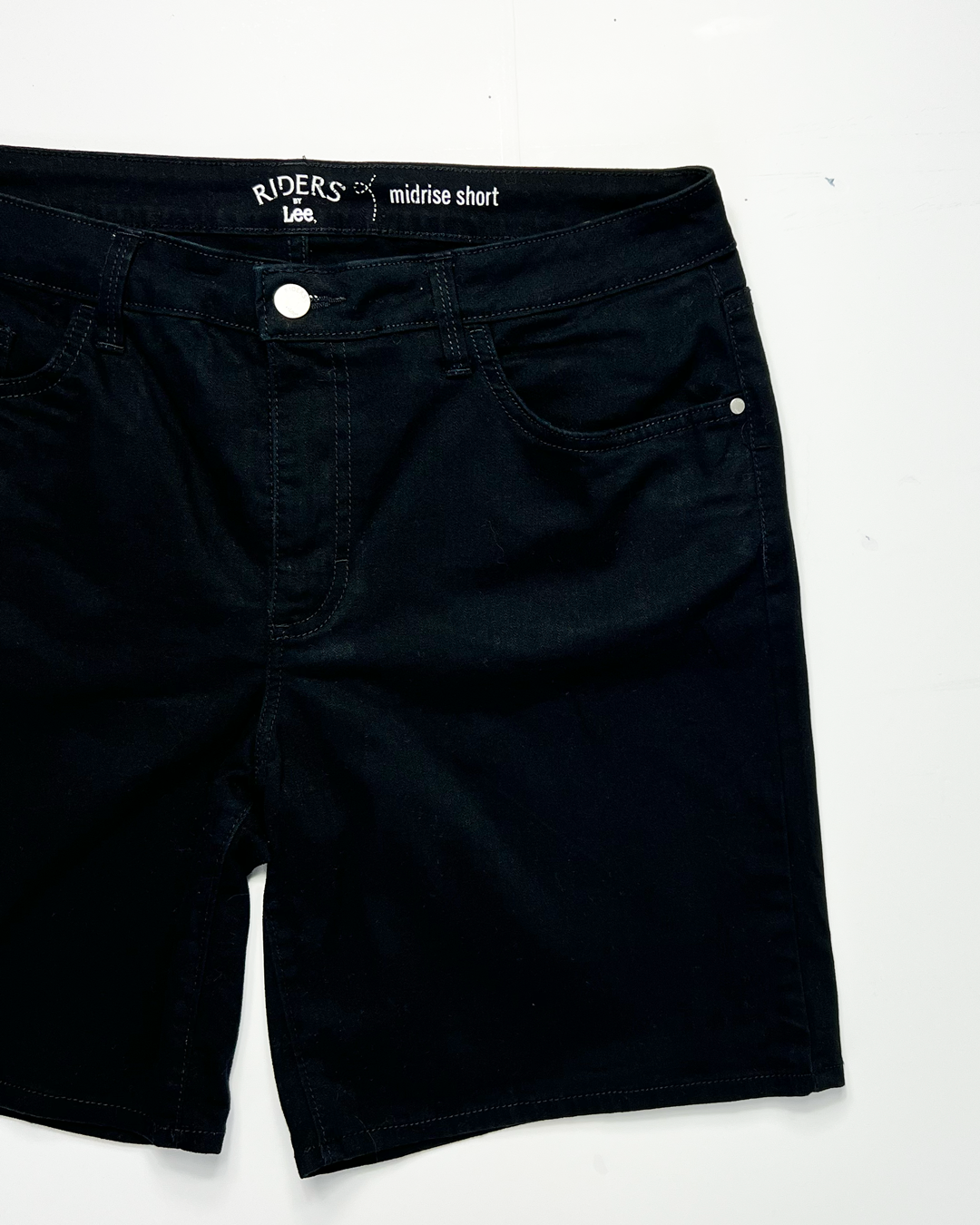 Lee Riders Midrise Denim Midi Shorts - UK12