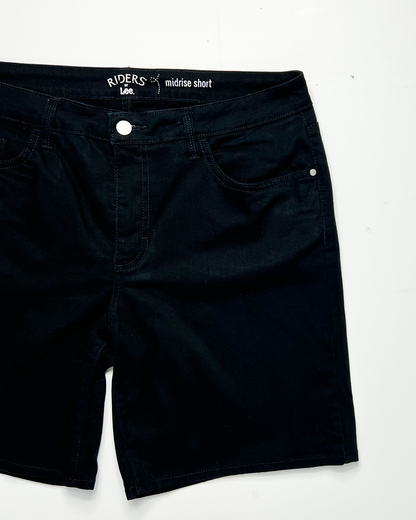 Lee Riders Midrise Denim Midi Shorts - UK12
