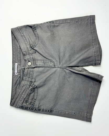 Lee Slender Secrets Grey Denim Midi Shorts - UK 12