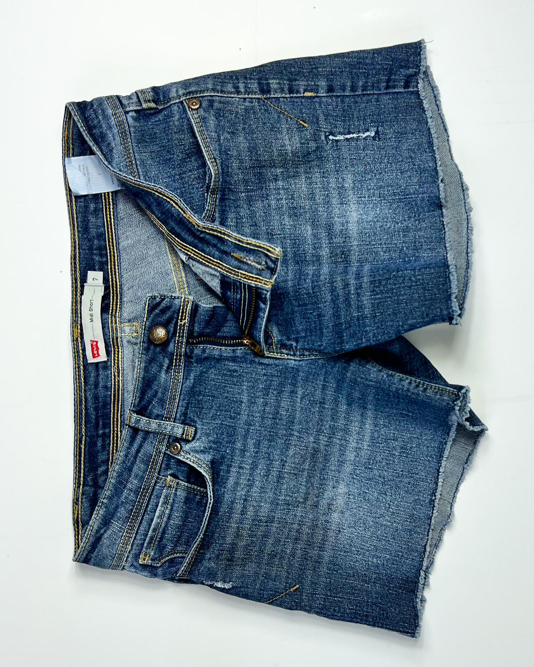 Levi's Y2K Midi Short Vintage Denim Midi Short - UK 12