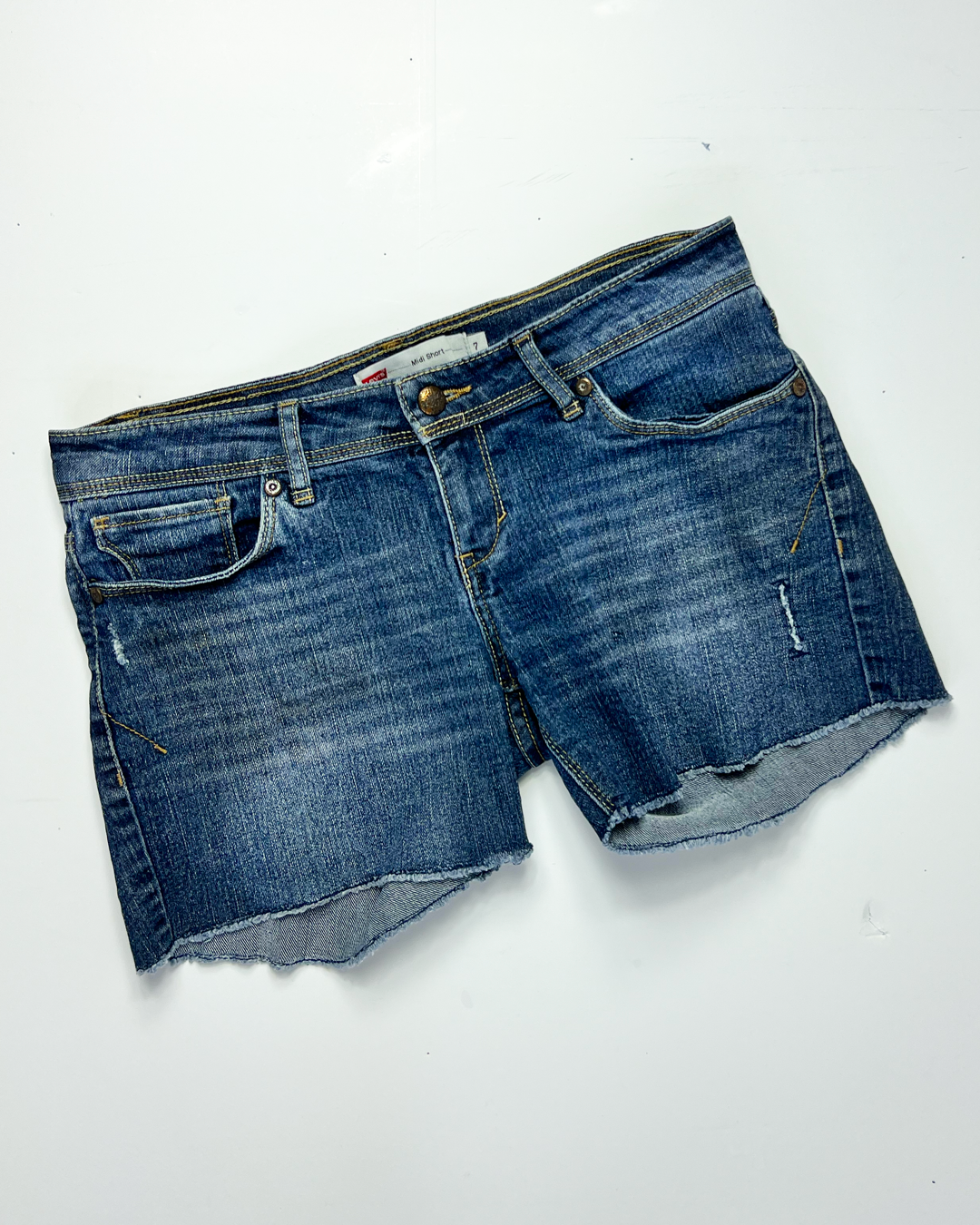 Levi's Y2K Midi Short Vintage Denim Midi Short - UK 12