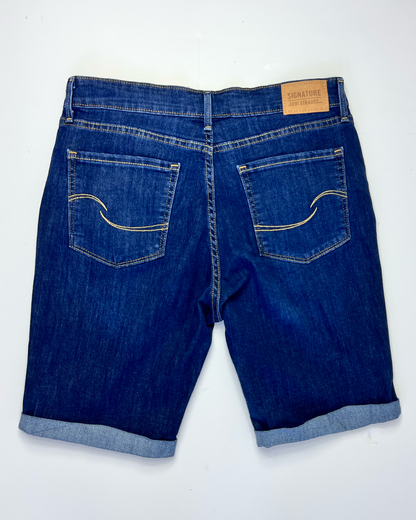 Levi's Dark Blue Signature Denim Bermuda Shorts - UK 10