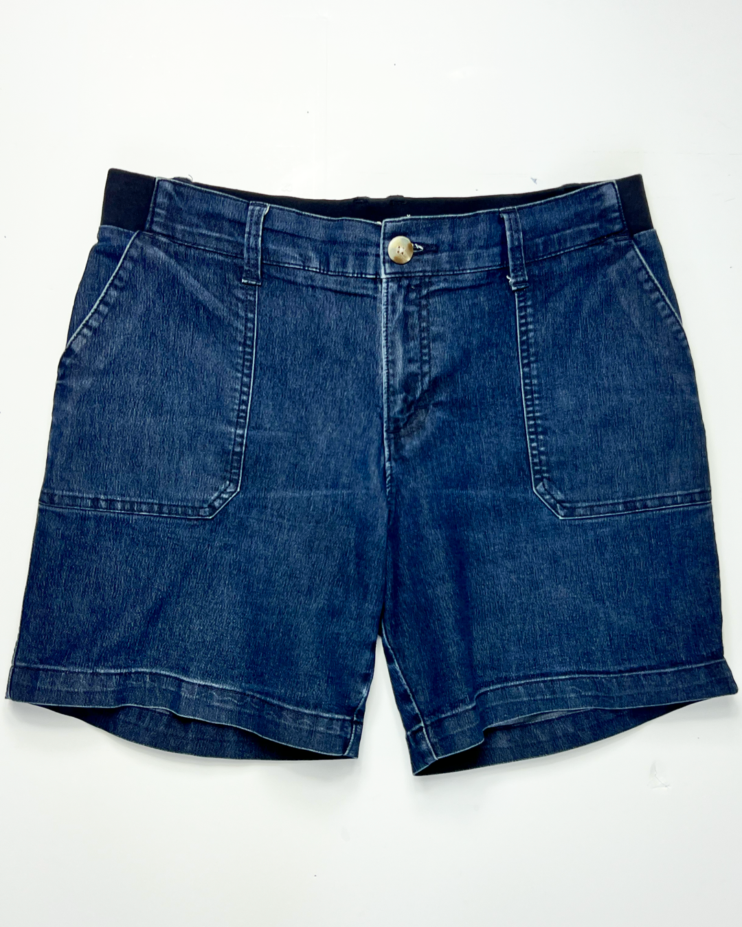 Lee Dark Blue Denim Bermuda Shorts - UK10