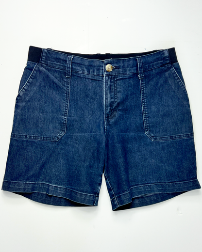 Lee Dark Blue Denim Bermuda Shorts - UK10