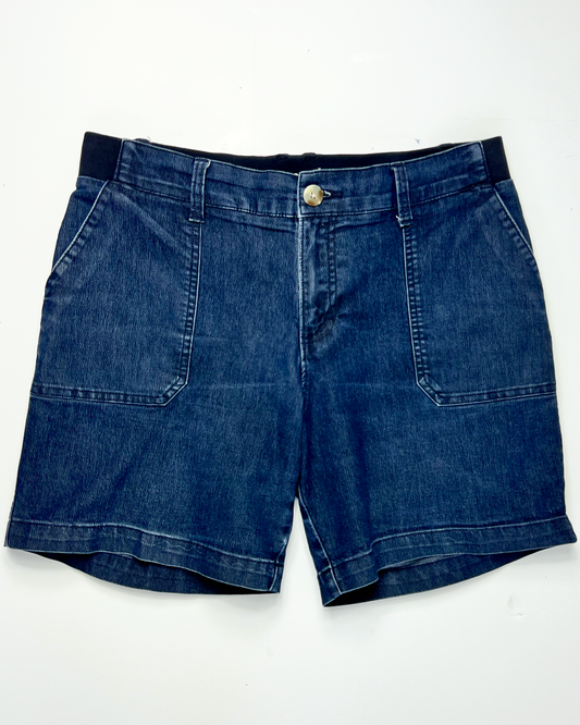 Lee Dark Blue Denim Bermuda Shorts - UK10