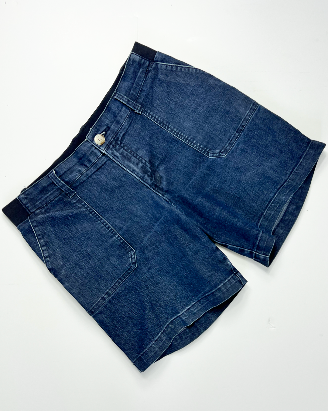 Lee Dark Blue Denim Bermuda Shorts - UK10