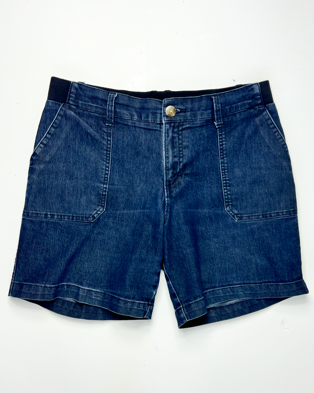 Lee Dark Blue Denim Bermuda Shorts - UK10