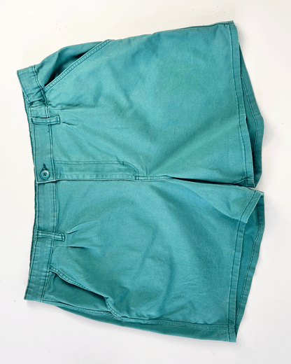 Lee Heritage Turquoise Denim Midi Shorts - UK 18