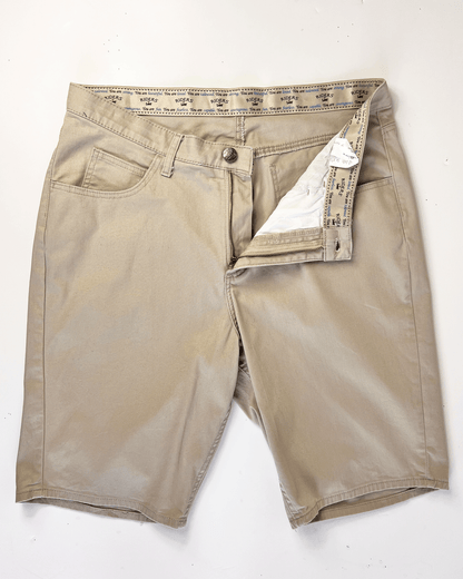 Beige Lee Riders Midi Denim Shorts - UK 16
