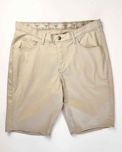 Beige Lee Riders Midi Denim Shorts - UK 16