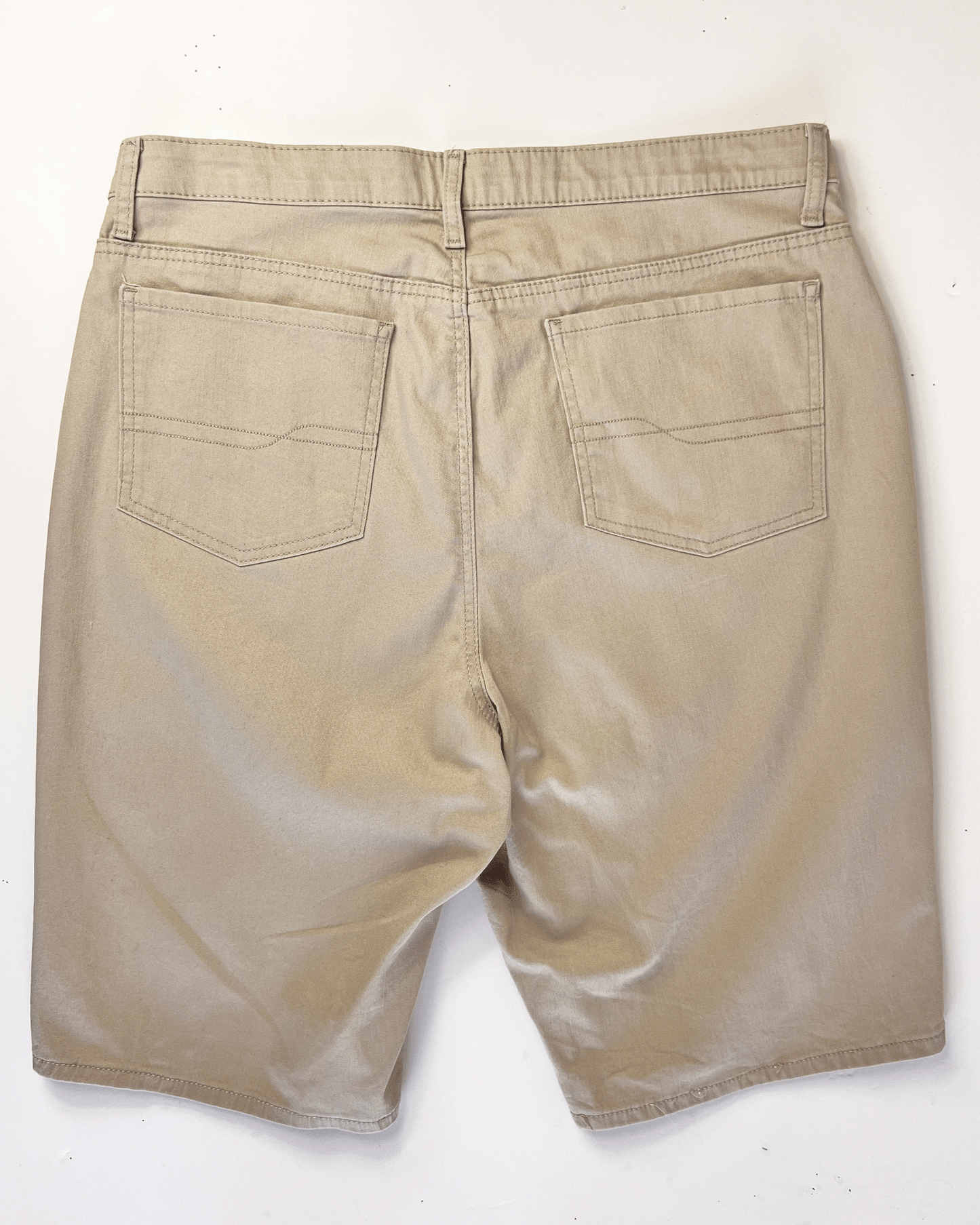 Beige Lee Riders Midi Denim Shorts - UK 16