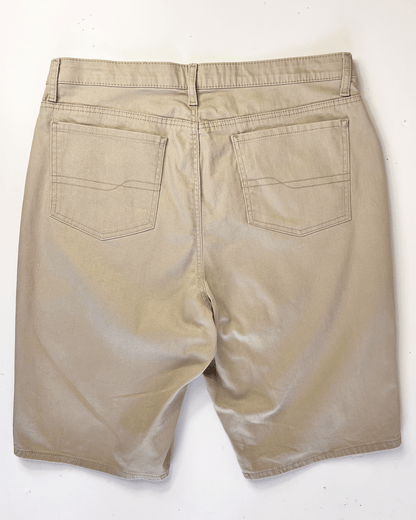 Beige Lee Riders Midi Denim Shorts - UK 16