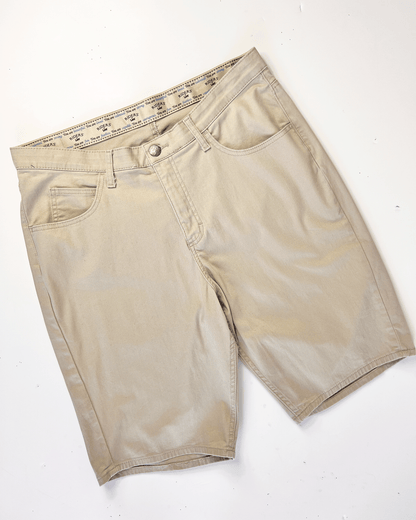 Beige Lee Riders Midi Denim Shorts - UK 16