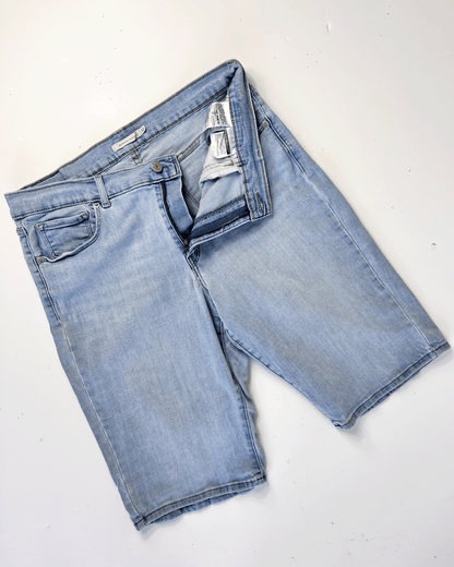Light Blue Levis Denim Bermuda Shorts - UK 14
