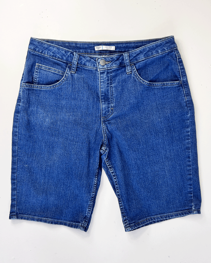 Mid Blue Lee Riders Denim Bermuda Shorts - UK 12