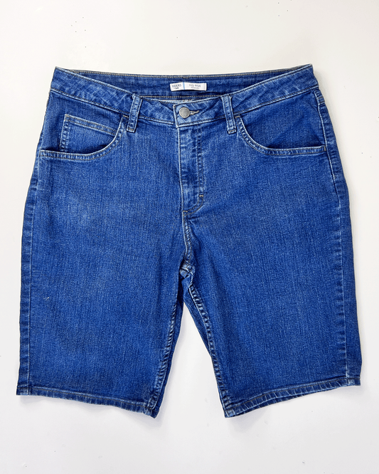 Mid Blue Lee Riders Denim Bermuda Shorts - UK 12