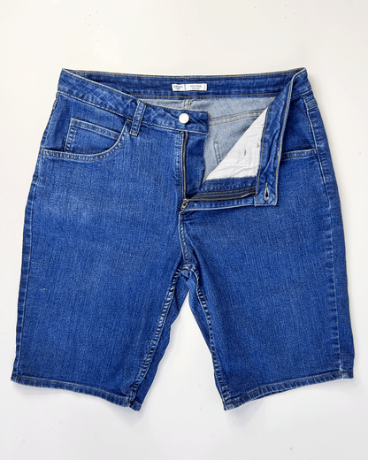 Mid Blue Lee Riders Denim Bermuda Shorts - UK 12