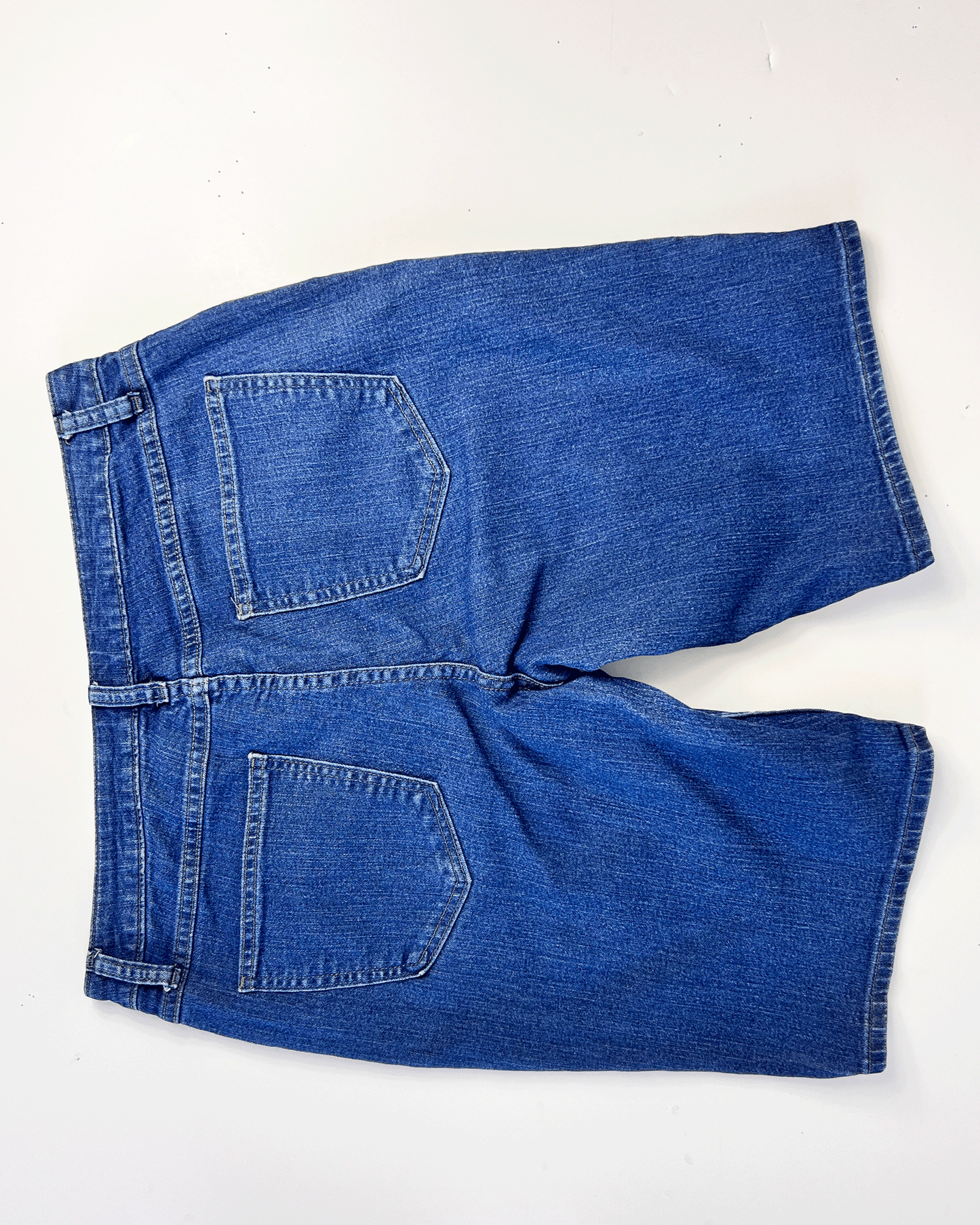 Mid Blue Lee Riders Denim Bermuda Shorts - UK 12