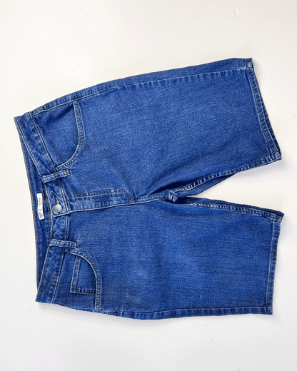 Mid Blue Lee Riders Denim Bermuda Shorts - UK 12