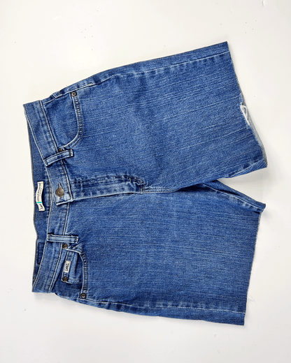 Mid Blue 1990s Lee Denim Midi Shorts - UK 10