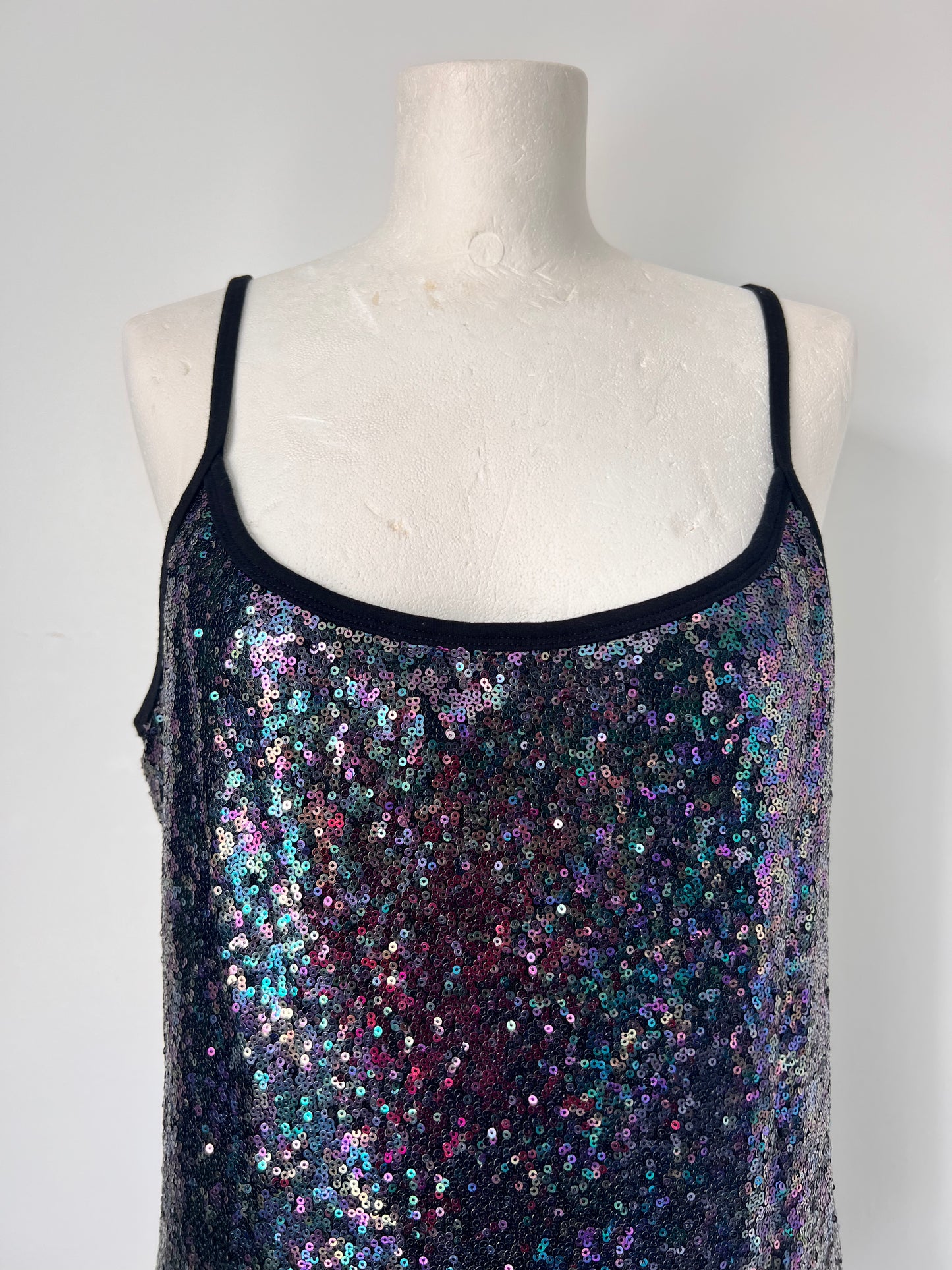 Torrid Purple Multicolour Sequin Strappy Vest Top - Large