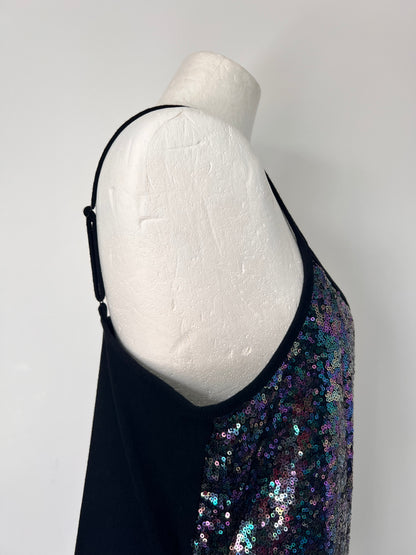 Torrid Purple Multicolour Sequin Strappy Vest Top - Large