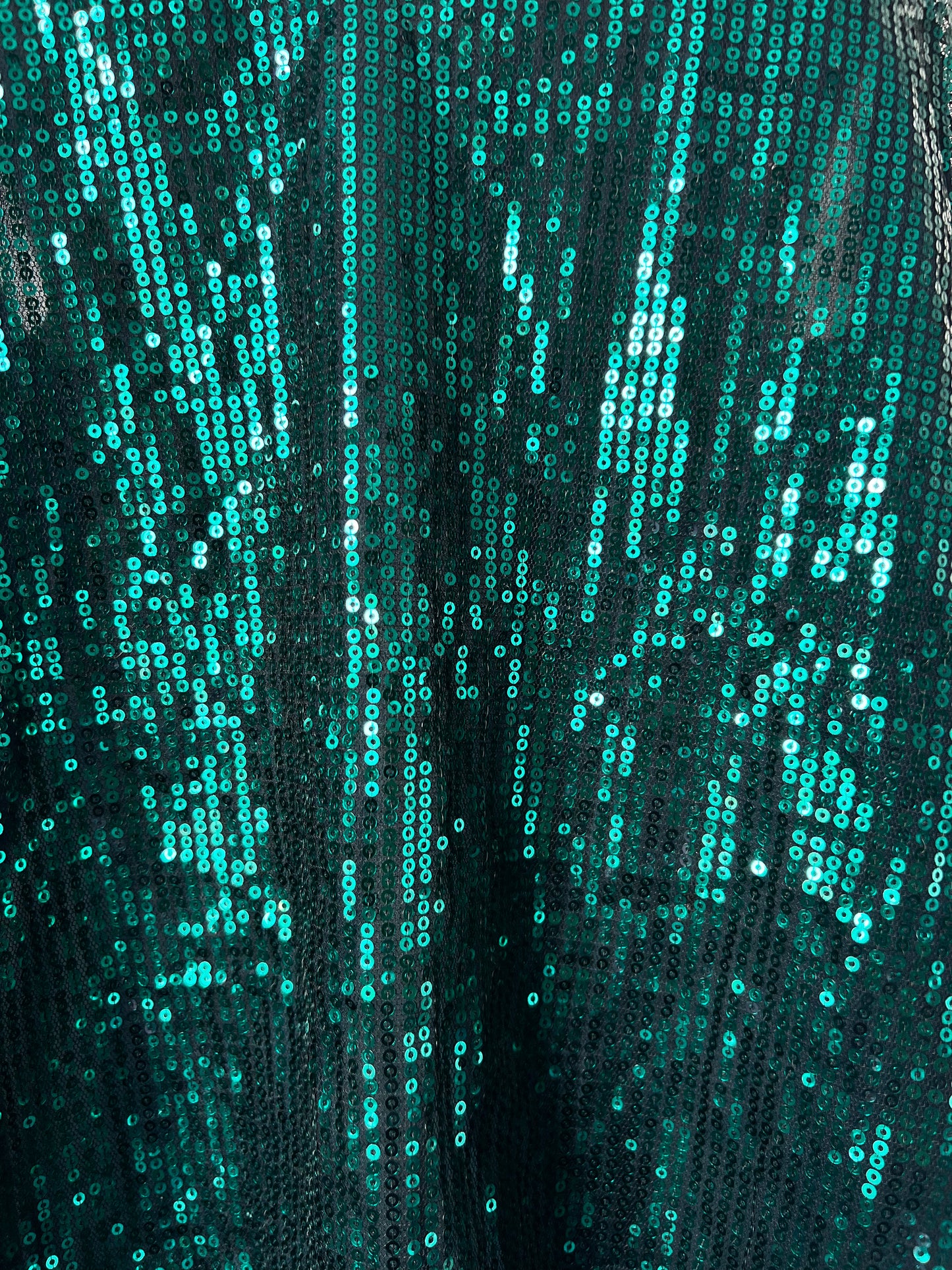 Emerald Green Sequin Floaty Strappy Top - XL