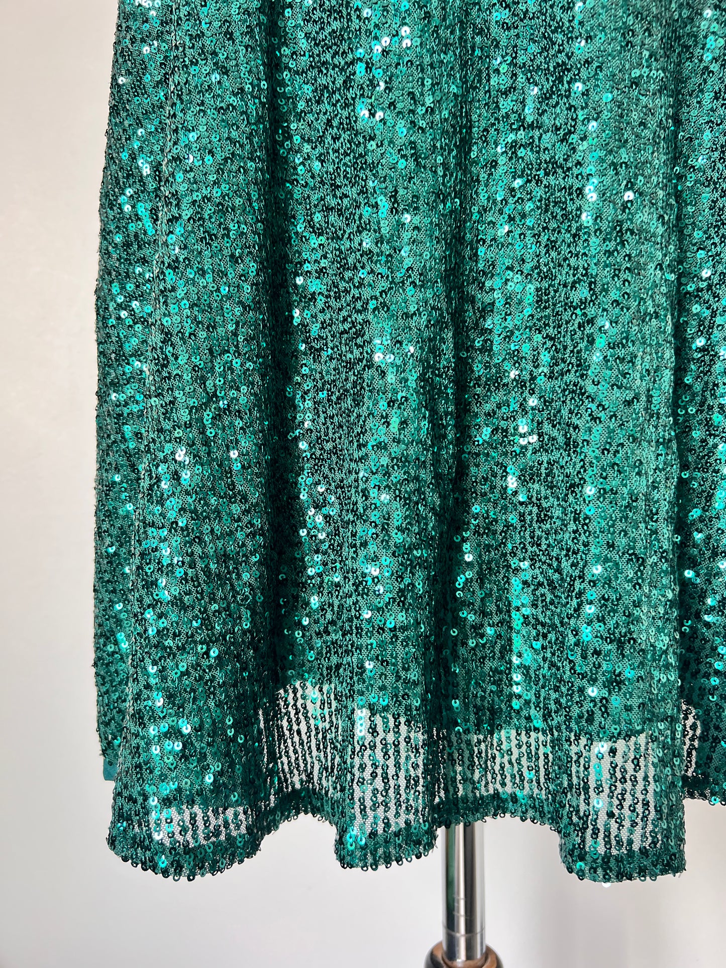 Emerald Green Sequin Strappy Top - XXXL UK30