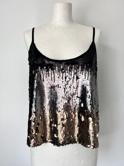 Ombre Sequin Strappy Top - UK14