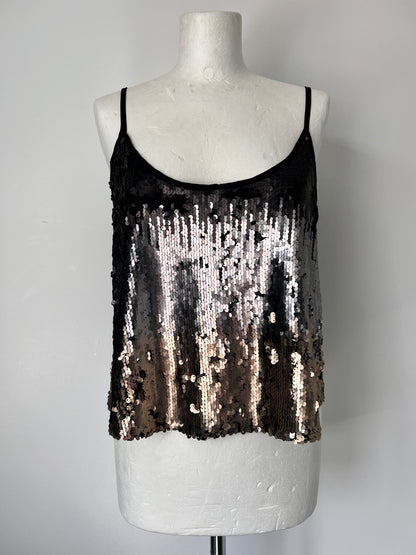 Ombre Sequin Strappy Top - UK14