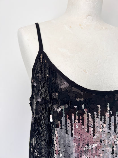 Ombre Sequin Strappy Top - UK14