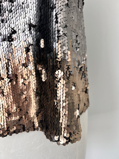 Ombre Sequin Strappy Top - UK14