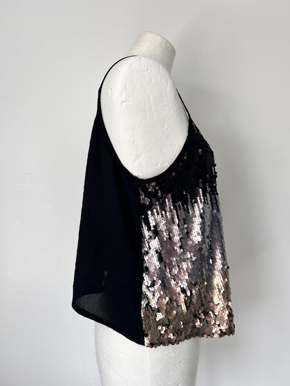 Ombre Sequin Strappy Top - UK14