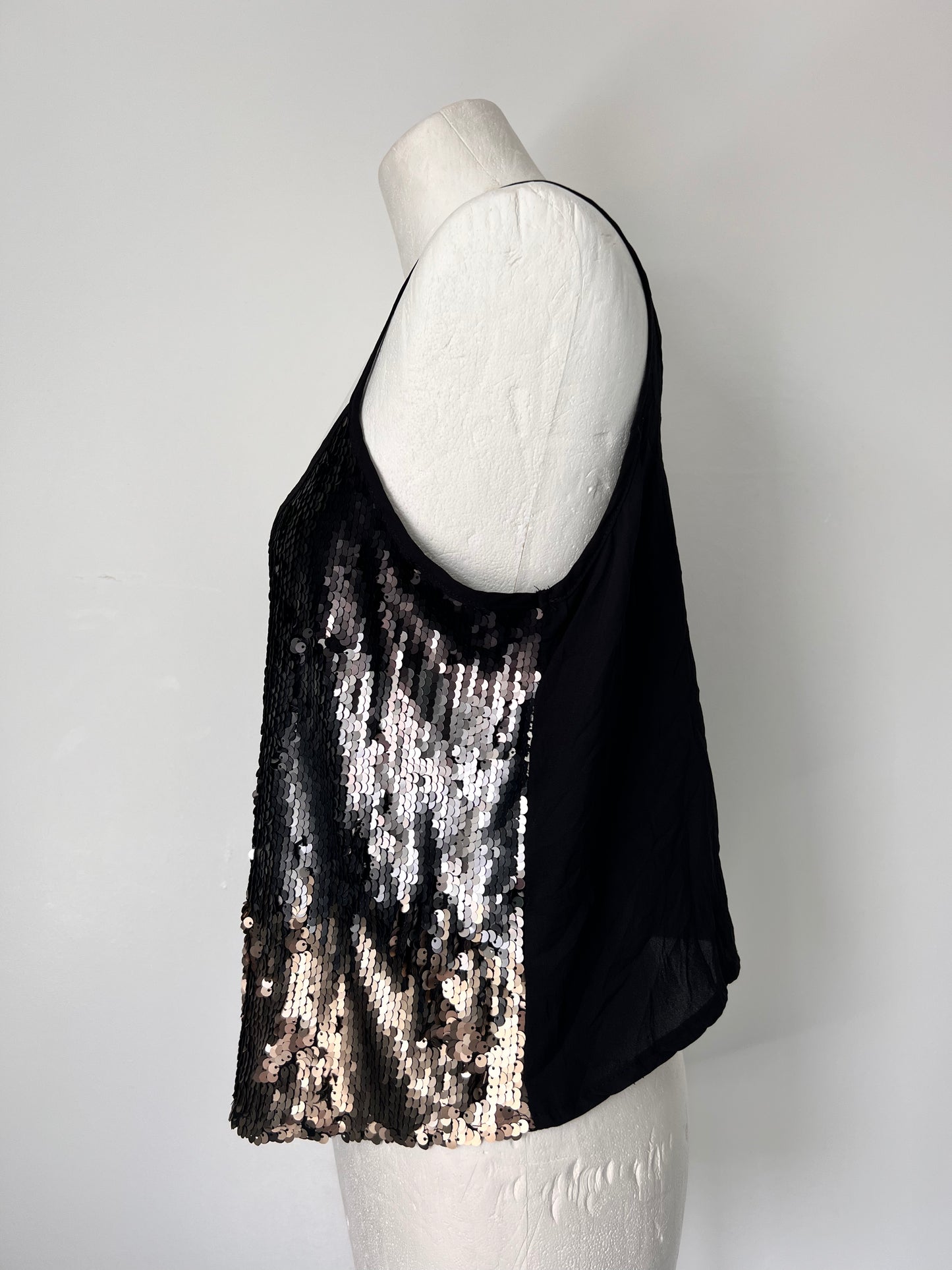 Ombre Sequin Strappy Top - UK14