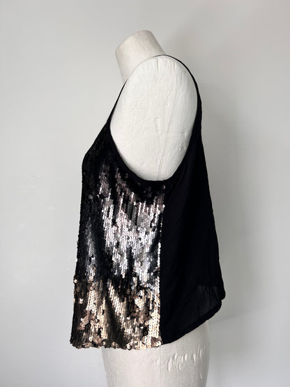Ombre Sequin Strappy Top - UK14