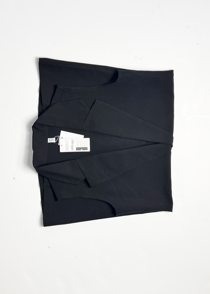 Black Longline Waistcoat - Medium