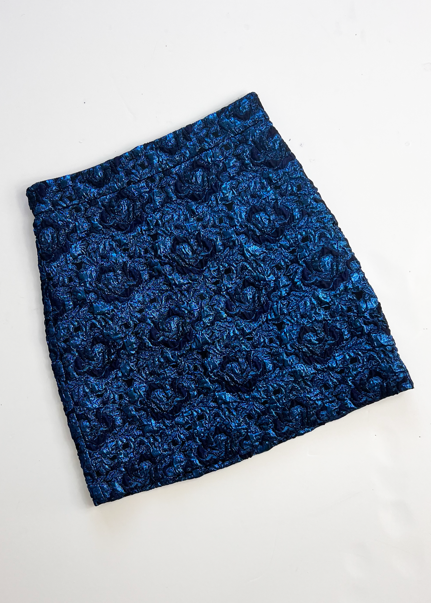 Electric Blue A Line Skirt - UK6